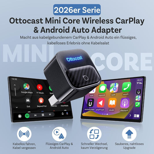 OTTOCAST Mini Wireless CarPlay Android Auto Adapter 2026 – Bild 2