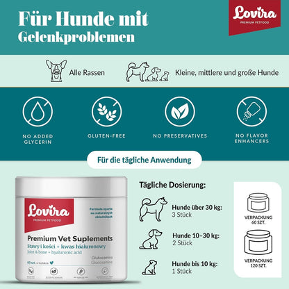 Lovira Gelenk Leckerlis Hund Hyaluron Glucosamin – 180 g – Bild 7