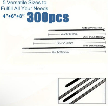 300 Stk. Kabelbinder, Verschluss, Neu, Top Qualitat! – Bild 2