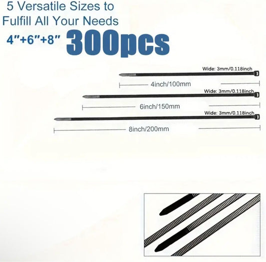 300 Stk. Kabelbinder, Verschluss, Neu, Top Qualitat! – Bild 2