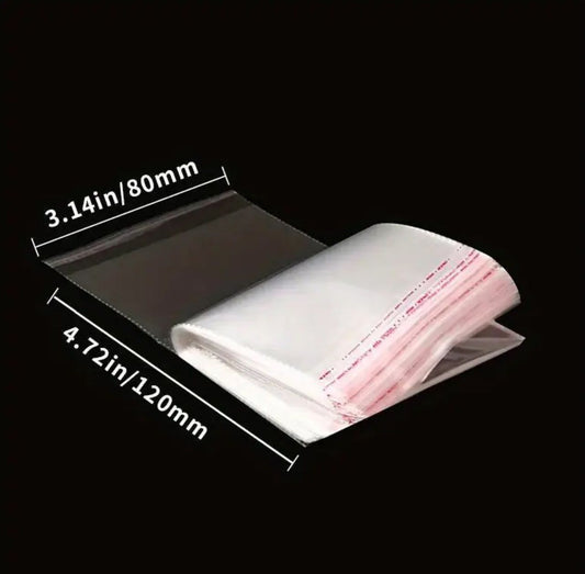 50 Stk. Beutel Geschenkbeutel 8x12cm Selbstklebend Neu – Bild 2