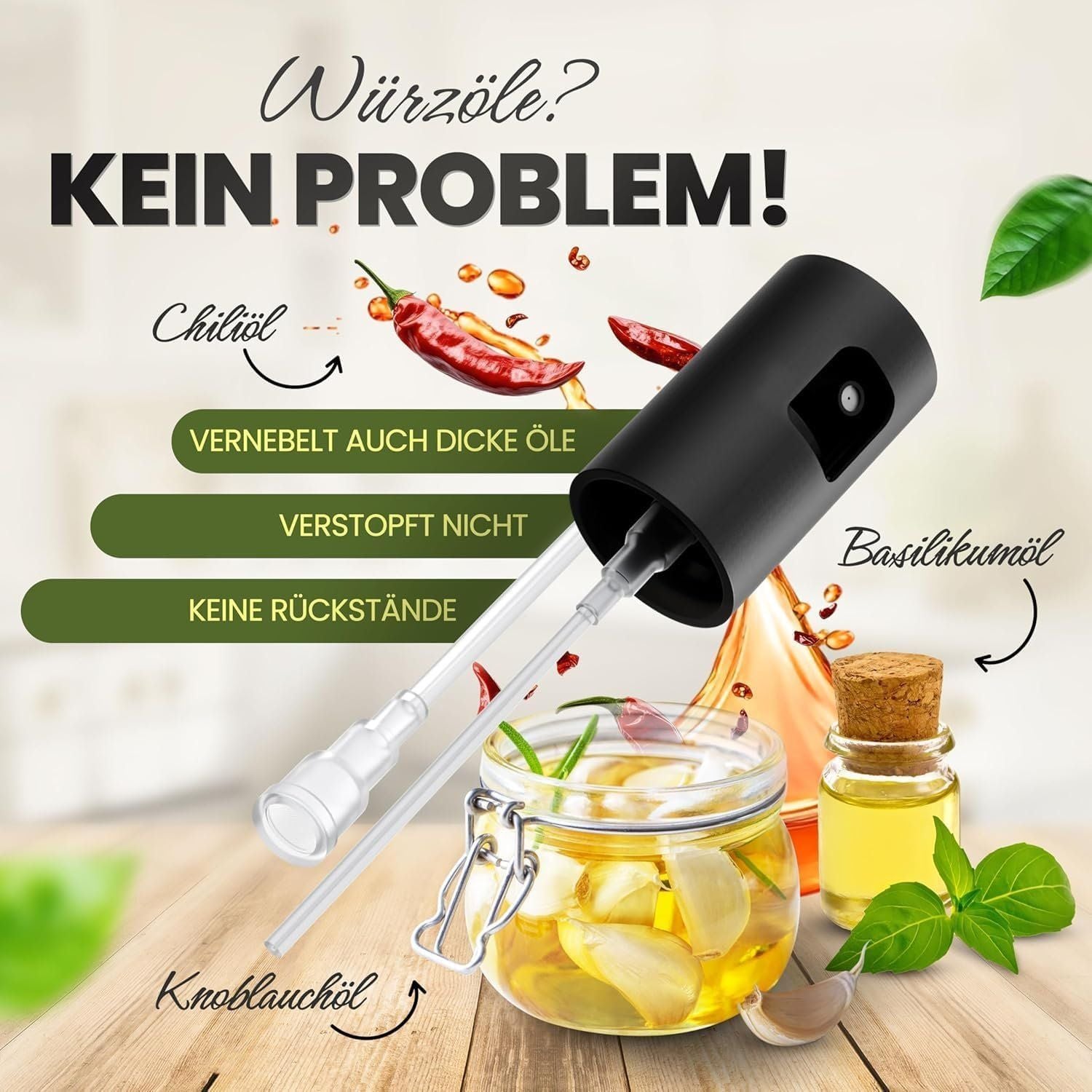 Leisure Life Ölsprüher Edelstahl 100 ml für Airfryer – Bild 6