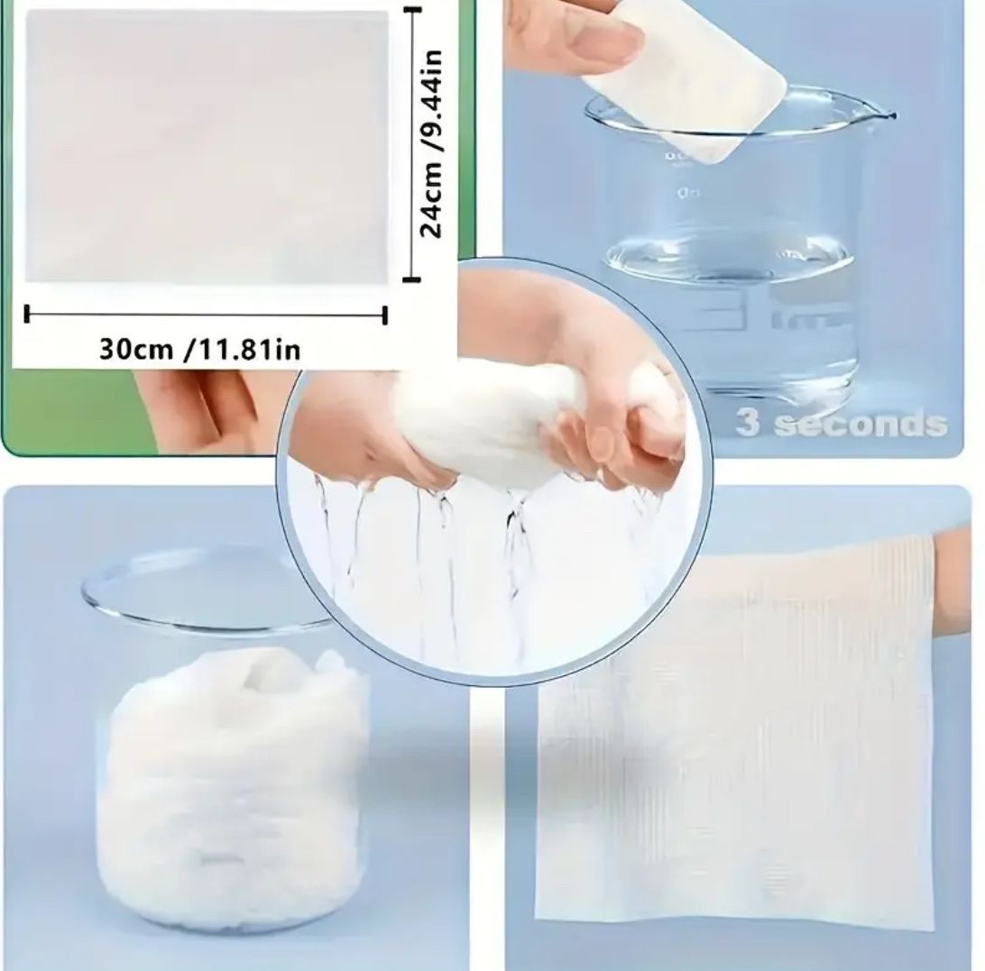 Handtuch Einweghandtuch Kompimiertes Tuch Reinigungstuch – Bild 4