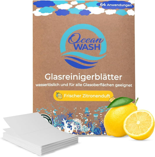 OceanWash Glasreiniger Blätter – 64 Anwendungen – Bild 1