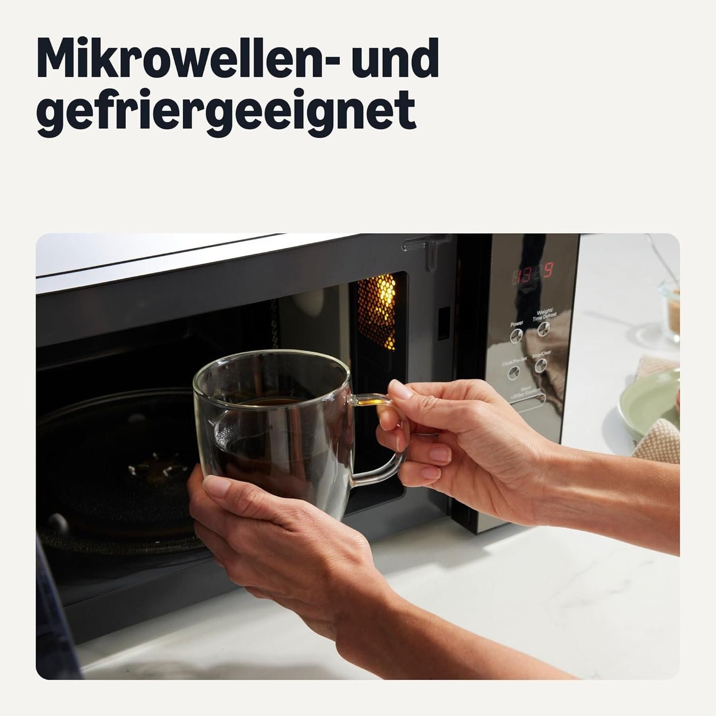 Doppelwandige Glas-Kaffeebecher 4erSet 355 ml hitzebeständig – Bild 4