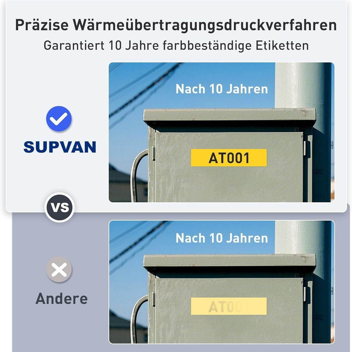SUPVAN G15M Beschriftungsgerät 4 Rollen – Bild 3