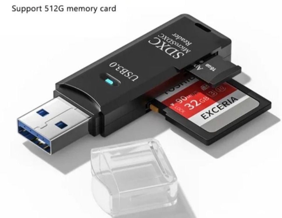 USB 3.0 Kartenleser für SD & MicroSD – Schwarz
