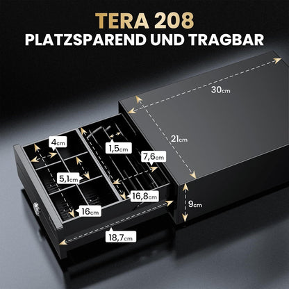Kassenschublade Metall Tera 208 RJ12 POS 4/6 Fächer – Bild 3
