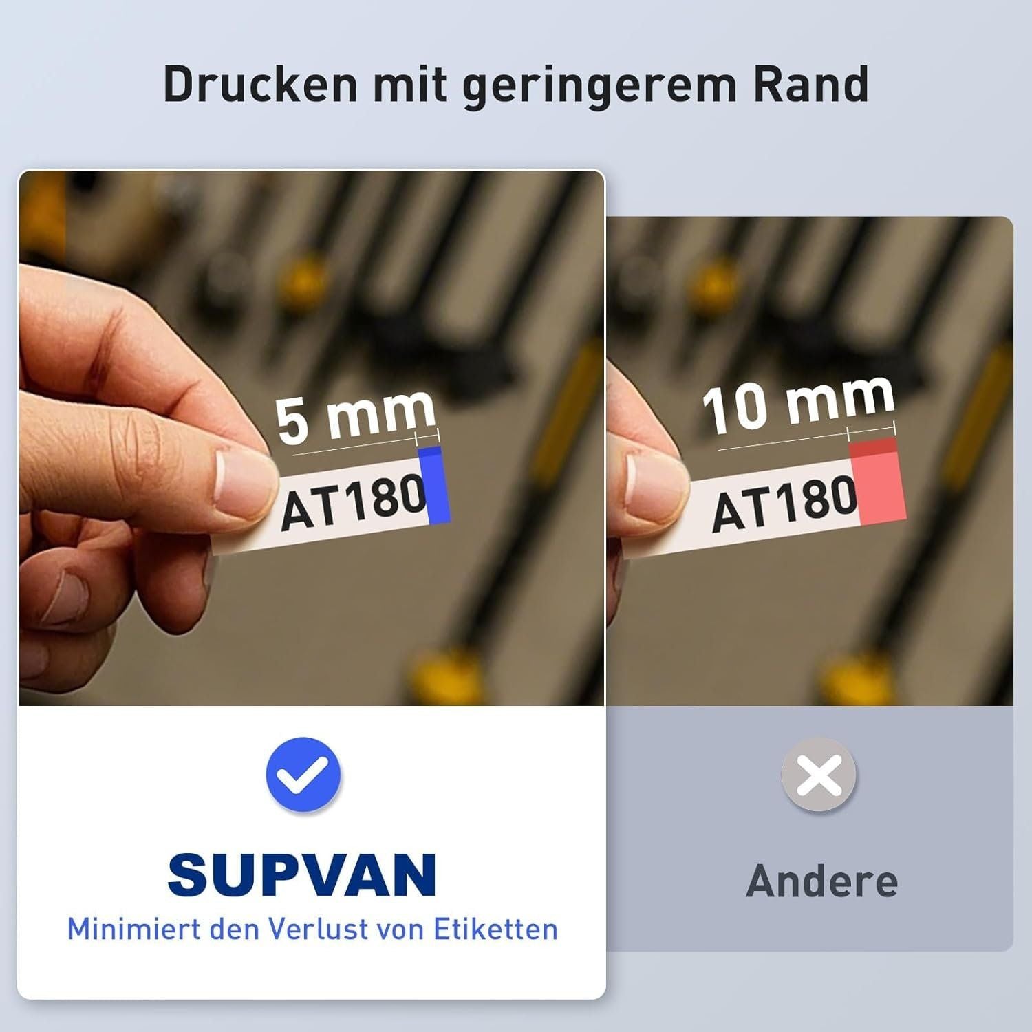 SUPVAN G15M Beschriftungsgerät 4 Rollen – Bild 6