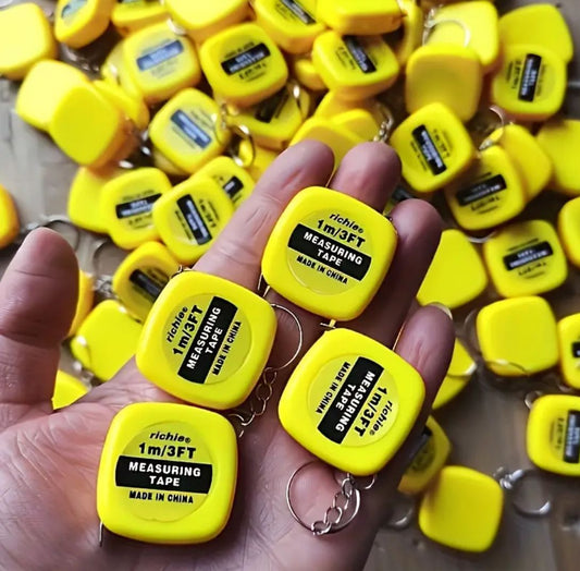 Massband mini Rollmass Schlüsselanhänger 1 Meter – Bild 1