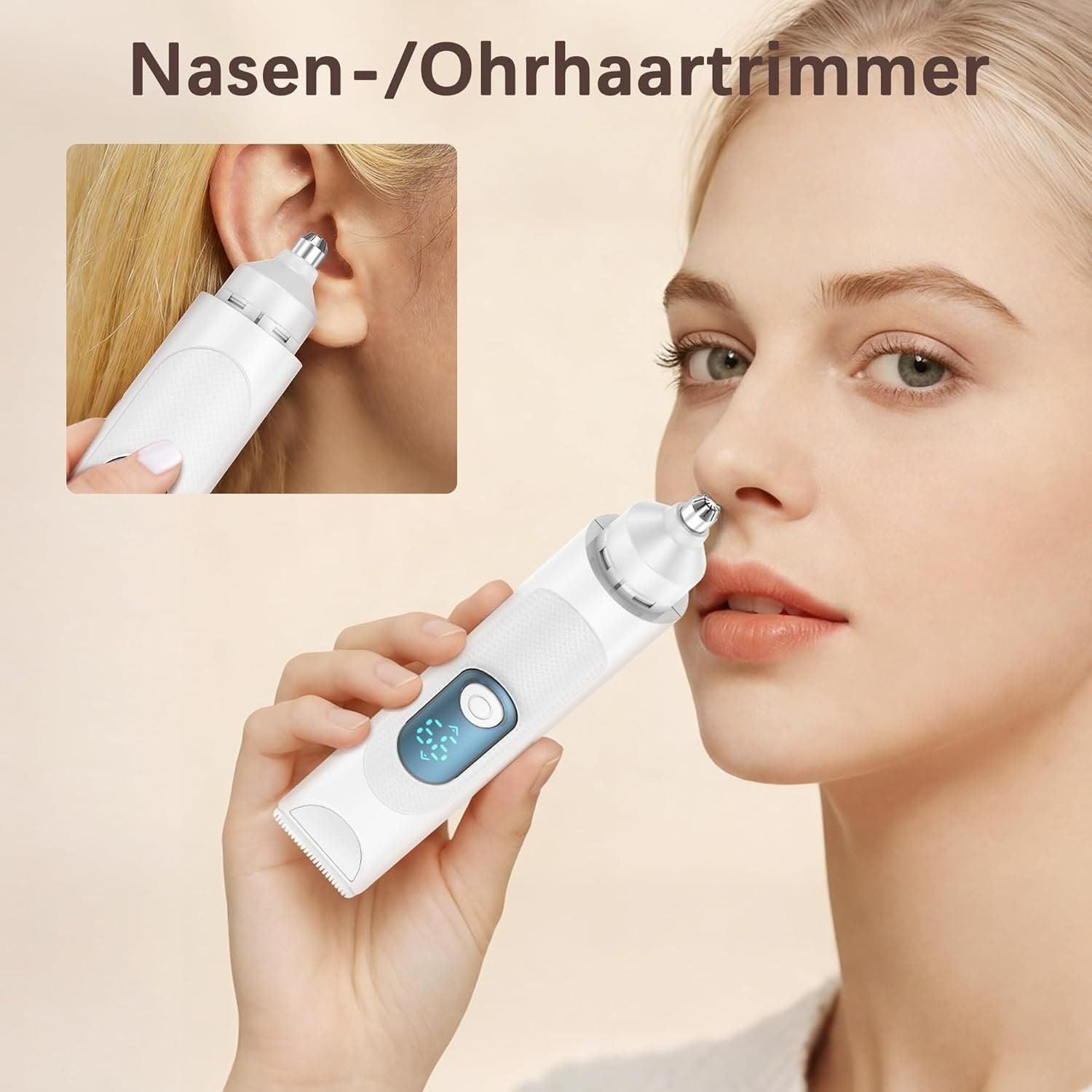 3-in-1 Damenrasierer Intimtrimmer Nass & Trocken Weiss – Bild 8
