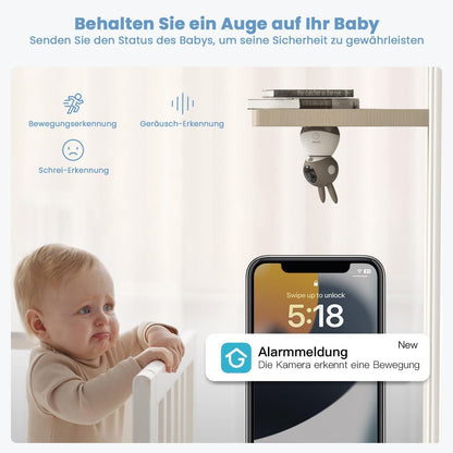 ieGeek Babyphone 2K 5 Zoll WLAN – Bild 5