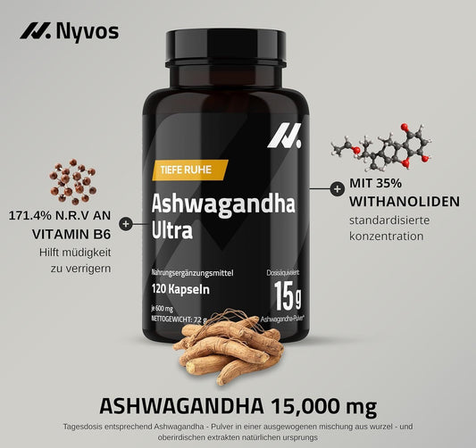 Ashwagandha Ultra Shoden 120 Kapseln vegan – Bild 2