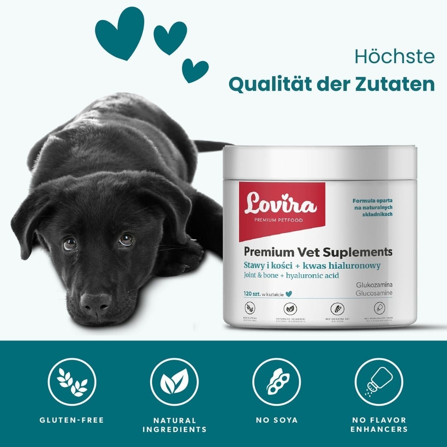 Lovira Gelenk Leckerlis Hund Hyaluron Glucosamin – 180 g – Bild 5