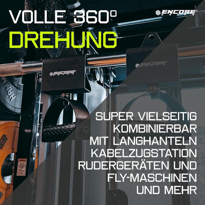 360° Klimmzuggriffe drehbar Latzug Griffe – Bild 8