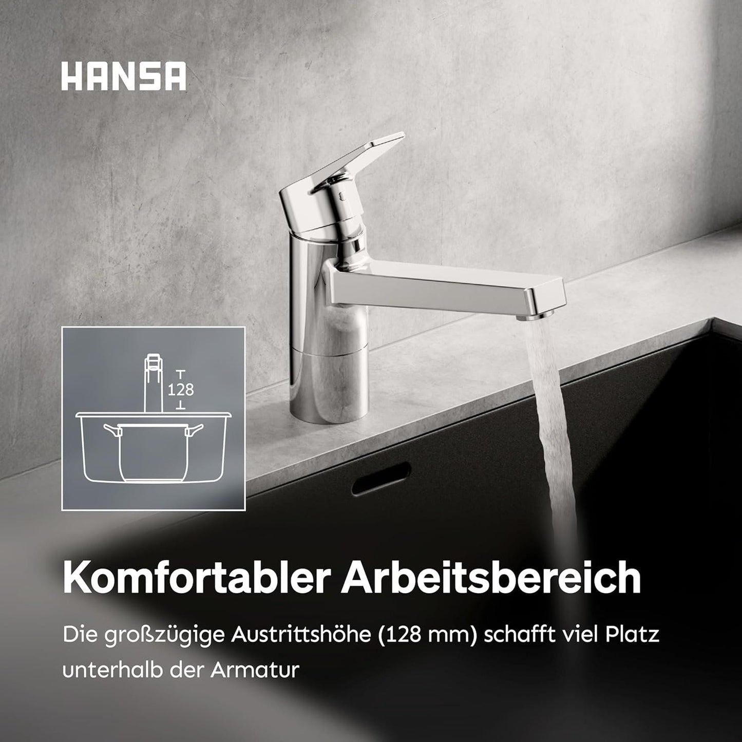 HANSA TWIST Küchenarmatur Chrom Hochdruck – Bild 5