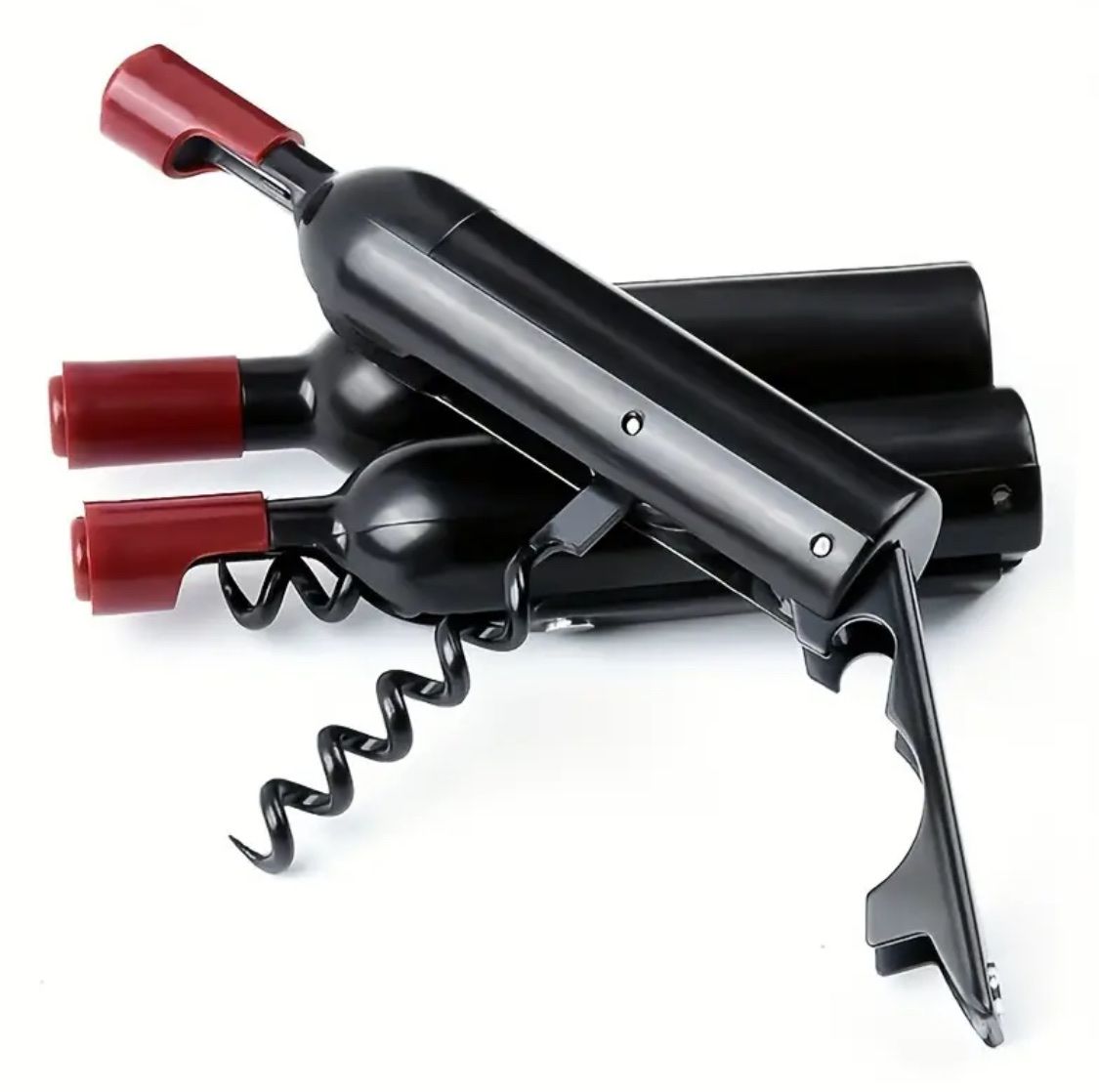 Weinöffner Flaschenform 3-in-1 Korkenzieher Neu! – Bild 1