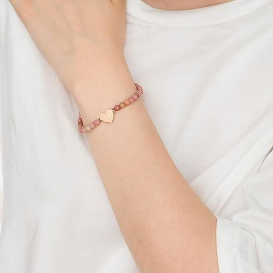 LIEBESKIND BERLIN Armband Rhodonit Herz – Bild 1