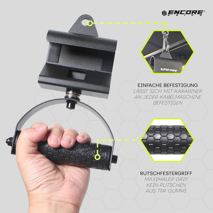 360° Klimmzuggriffe drehbar Latzug Griffe – Bild 3