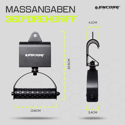 360° Klimmzuggriffe drehbar Latzug Griffe – Bild 4