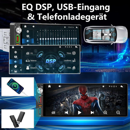 1-DIN Autoradio 6,9 Zoll CarPlay DAB+ Kamera – Bild 7