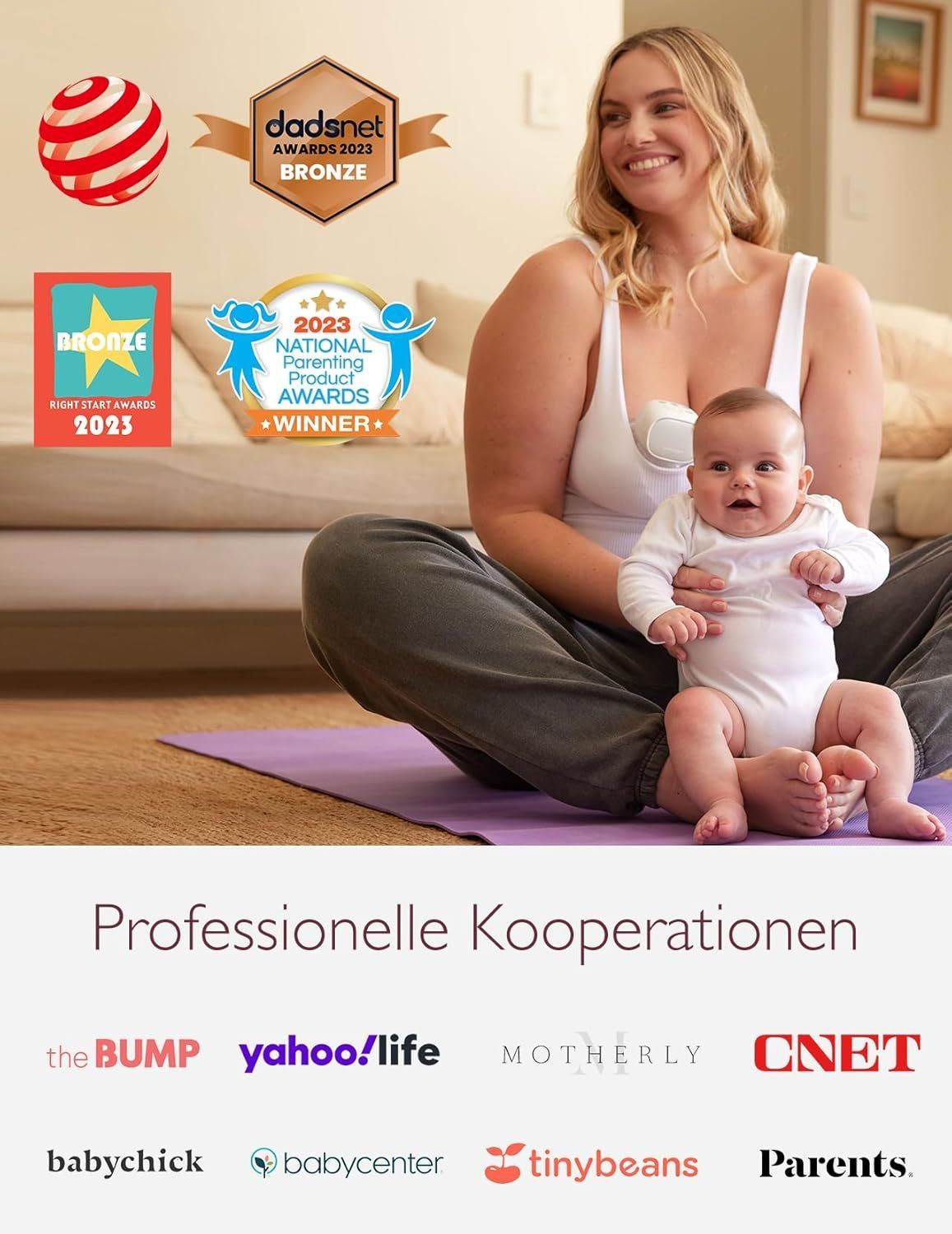 Momcozy S9 Pro Milchpumpe Grau – Bild 6