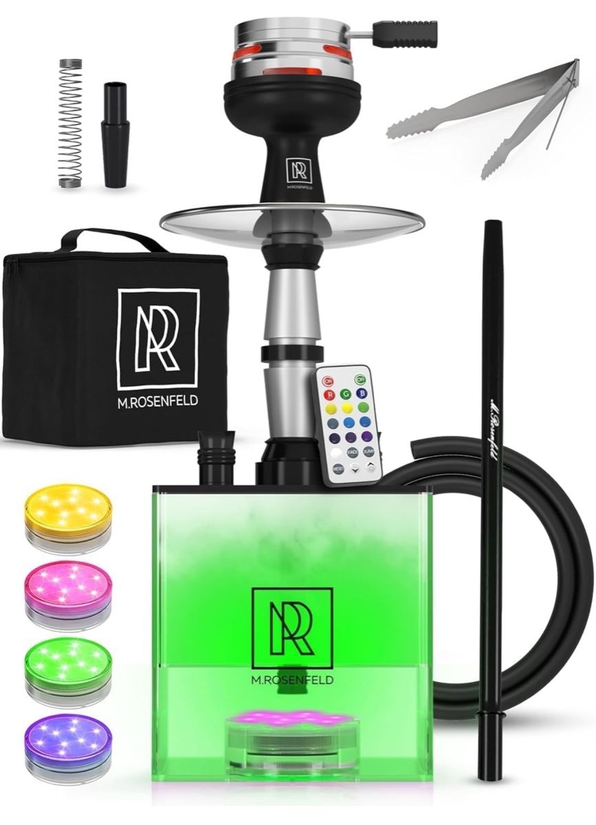 M. Rosenfeld Shisha Set Premium Acryl + HMD + Tasche – Bild 1