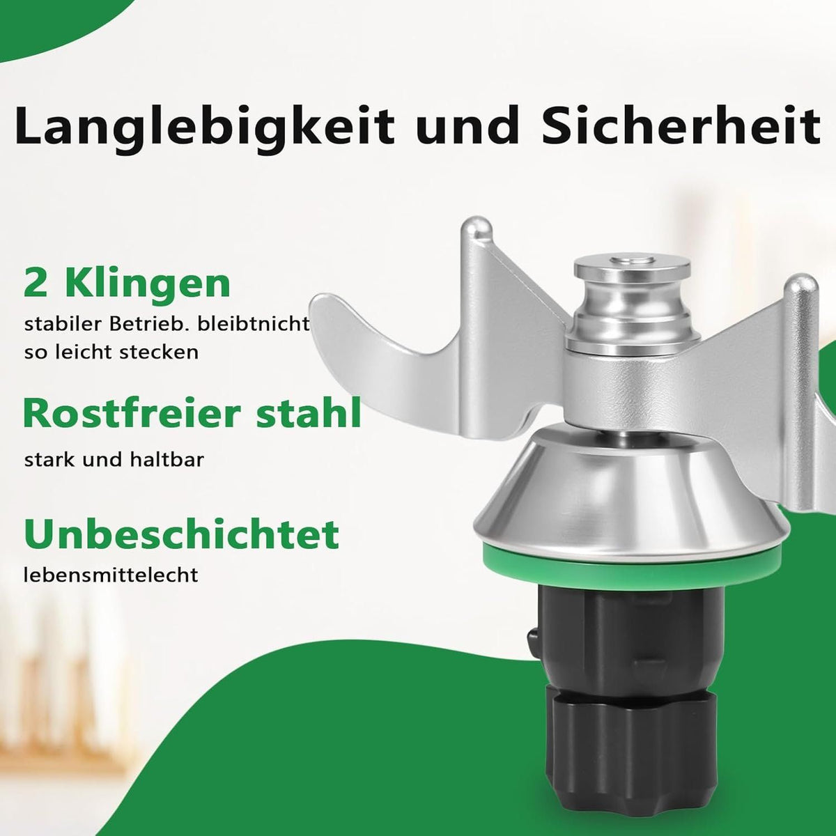 Edelstahl Teigmesser für Thermomix TM5 TM6 – Bild 6