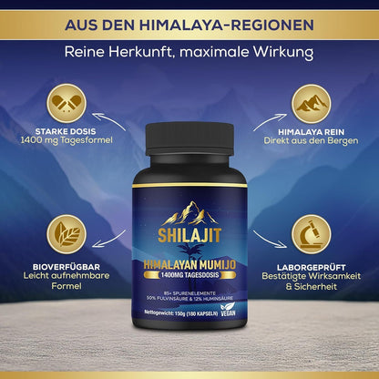 vit4ever Shilajit Kapseln 180 Stück vegan – Bild 6