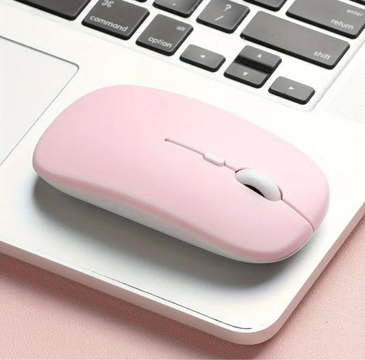 Kabellose Maus Wireless USB ergonomisch Rosa – Bild 1