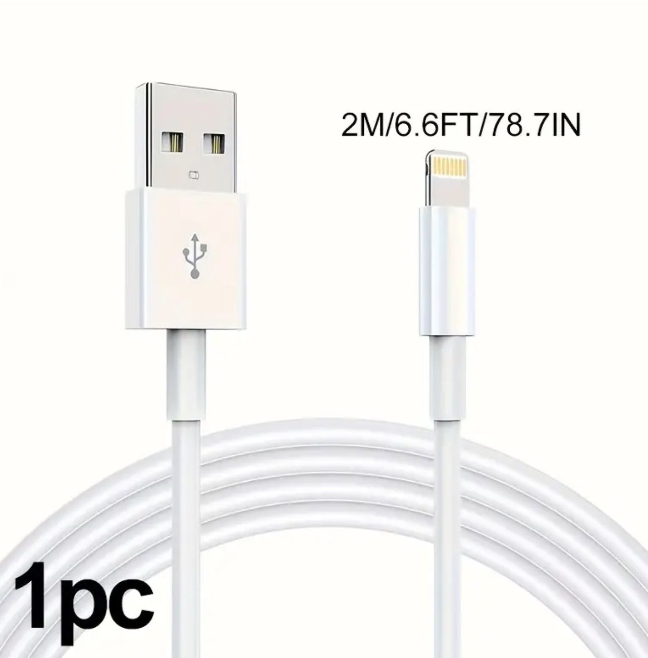 Robustes iPhone Ladekabel 2m - Verstärkt! Neu – Bild 1