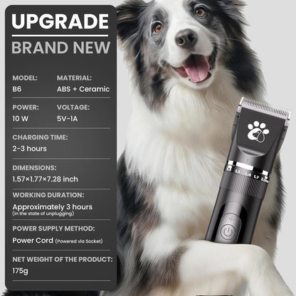 Hundeschermaschine Akku LED 3 Stufen – Bild 5
