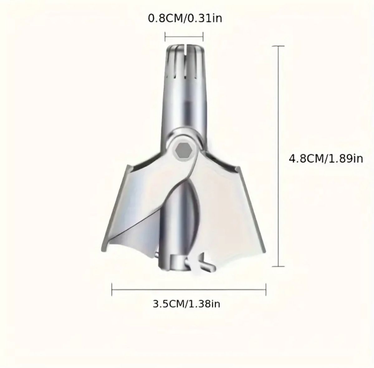 Nasenhaarschneider Edelstahl – Manuell & Batteriefrei