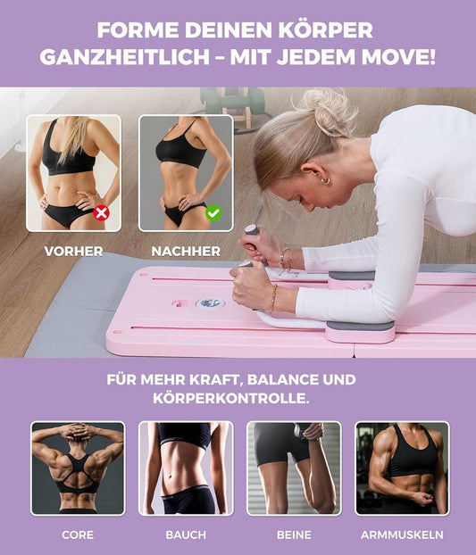 Pilates Board Ganzkörper Trainer faltbar mit Widerstand – Bild 2