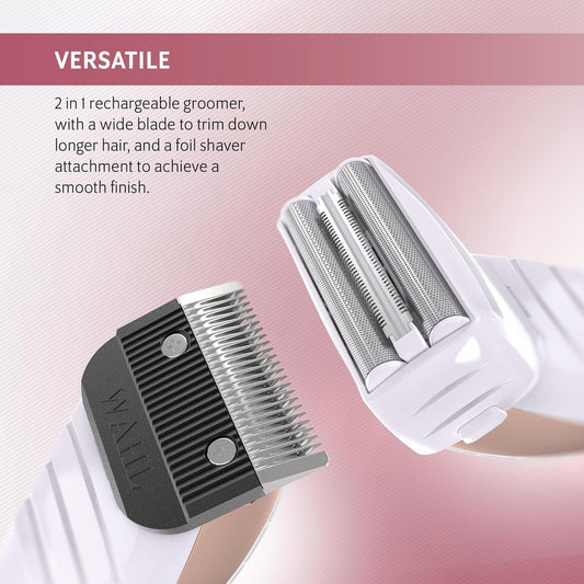 Wahl Damen Rasierer Set 2in1 Trimmer Augenbrauen – Bild 2