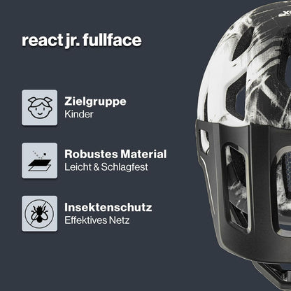 uvex Fullface Fahrradhelm Kinder Detailansicht