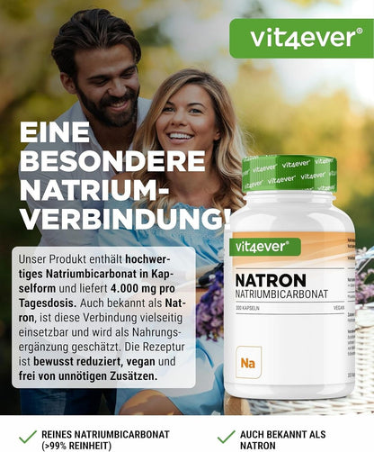 Vit4ever Natron Kapseln 1000 mg 300 Stk