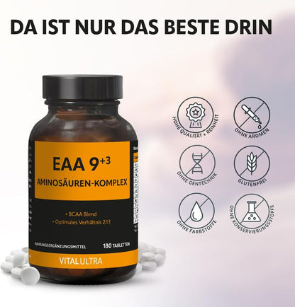 Vital Ultra EAA 9+3 BCAA Aminosäuren 180 Tabletten