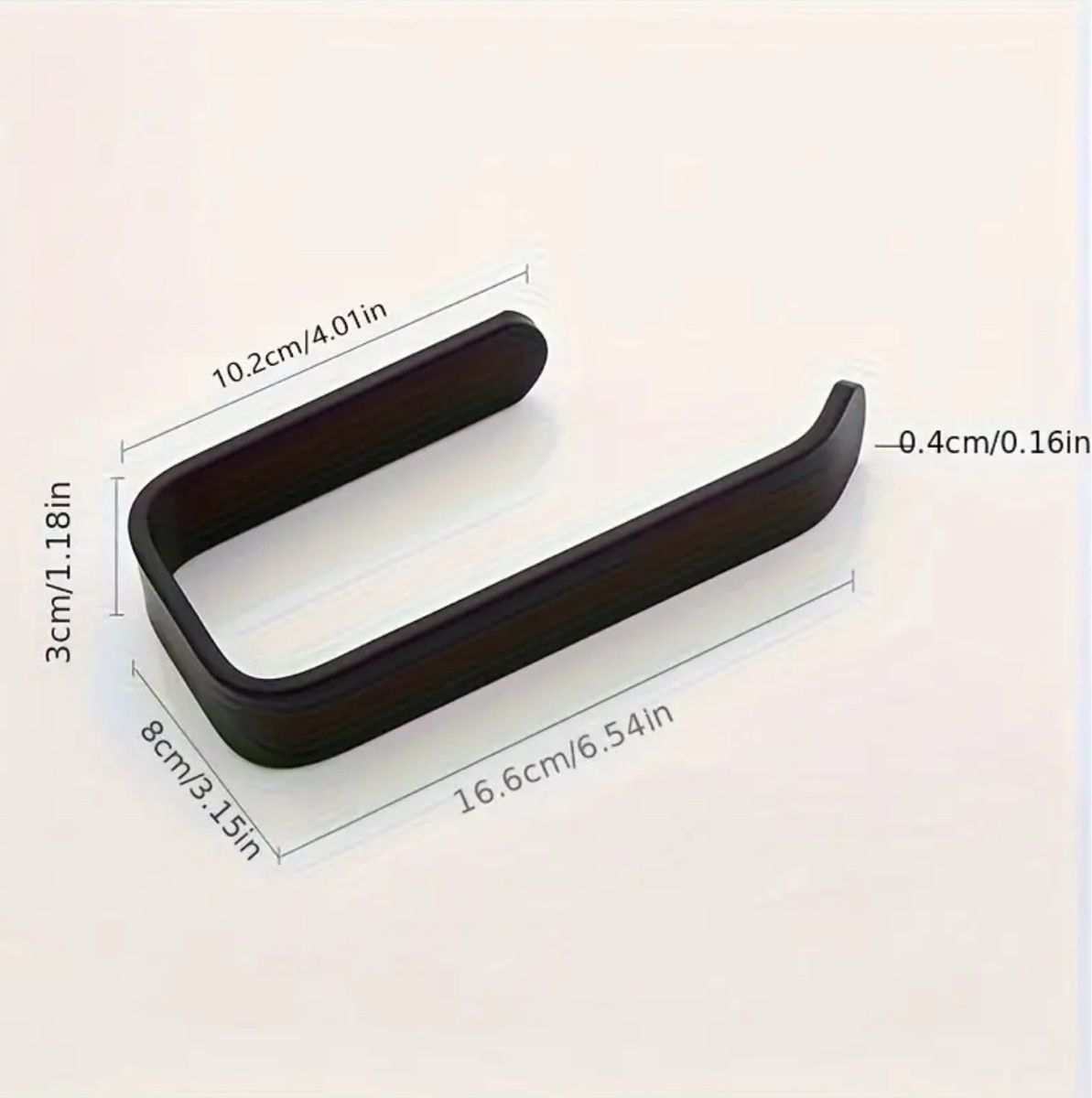 WC-Rollenhalter Weiss – Modern, Selbstklebend, Ohne Bohren